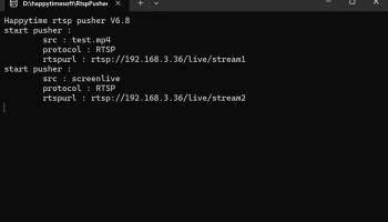 Happytime RTSP Pusher screenshot