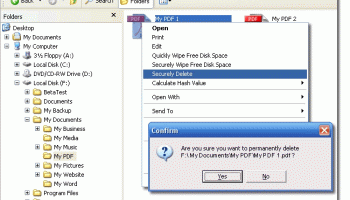DeleteOnClick screenshot