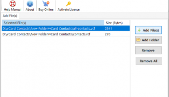 CubexSoft vCard Export screenshot