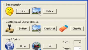 OpenPuff Steganography & Watermarking screenshot