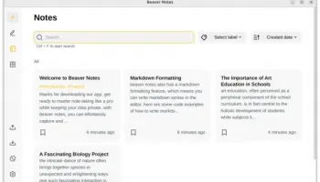 Beaver Notes screenshot