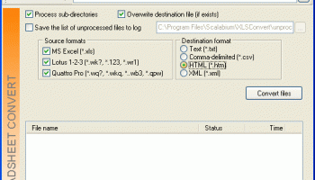 ABA Spreadsheet Convert screenshot