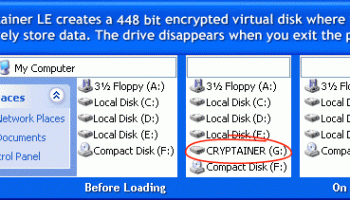 Cryptainer Lite Free Encryption Software screenshot