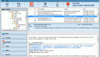KDETools OLM to PST Converter screenshot
