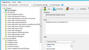 AD FastReporter screenshot