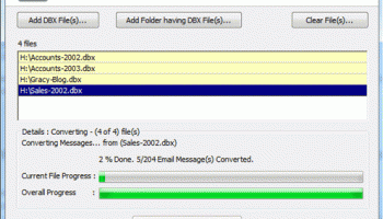 Outlook Express to MBOX screenshot