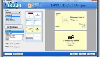 Employee ID Badge Designer screenshot