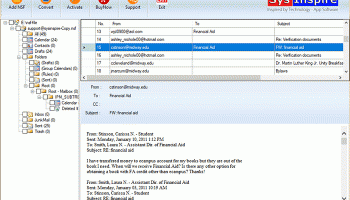 SysInspire NSF to PST Converter screenshot