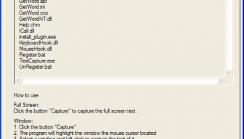 Text Capture Component (SDK) - GetWord screenshot