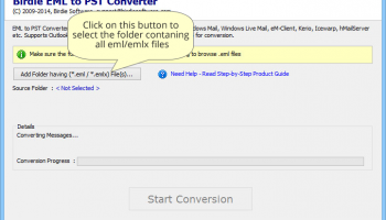 EMLX Files to PST screenshot