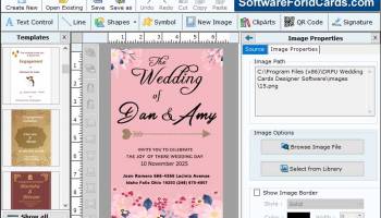 Software for Wedding Cards screenshot