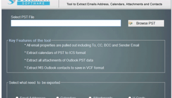 Softaken Outlook PST Extractor screenshot