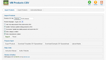 VM Products CSV ULTIMATE screenshot