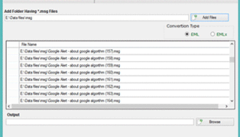 MSG to EML Converter screenshot