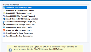 FixVare EML to EMLX Converter screenshot