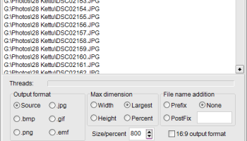 Lightning Image Resizer screenshot