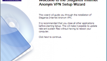 Steganos Internet Anonym VPN screenshot