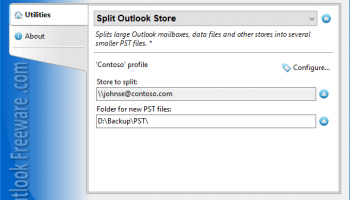 Split PST Files for Outlook screenshot