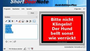 ShortDoorNote screenshot