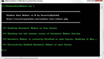Windows Auto Reboot screenshot