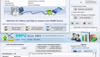 Android PC to SMS screenshot