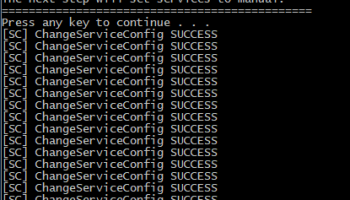 Service Tweaker for Windows screenshot