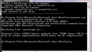 Ajax Minifier screenshot
