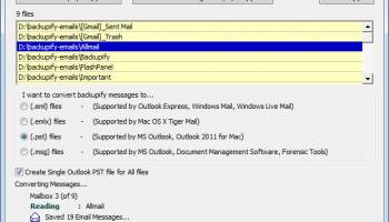 MBOX to PST screenshot