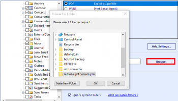 Convert PST to MSG Files Free screenshot