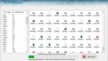 NTFS Data Recovery Service screenshot