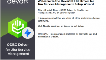 Jira Service Management ODBC Driver by Devart screenshot
