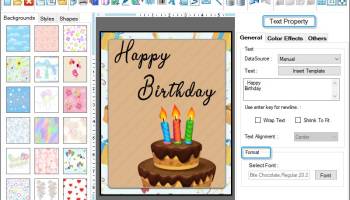 Printable Birthday Cards Maker screenshot