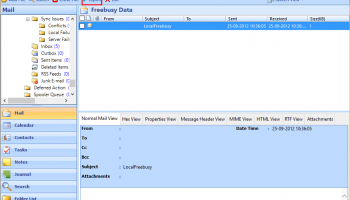 Exchange EDB to PDF Converter screenshot