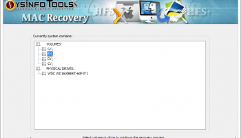 SysInfoTools Mac Data Recovery screenshot