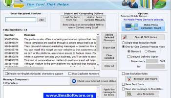 Bulk SMS Software for Android screenshot