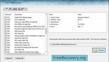 Fat Data Recovery Free screenshot