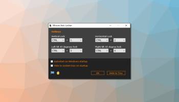 MouseAxisLocker screenshot