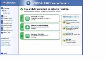 ZoneAlarm Extreme Security 2010 screenshot