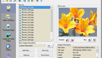 Easy Web Gallery Builder screenshot