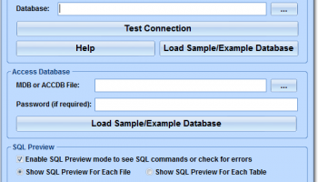 SQLite Tables To MS Access Converter Software screenshot