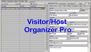 Visitor/Host Organizer Pro screenshot