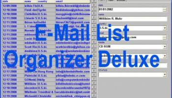 EMail List Organizer Deluxe screenshot