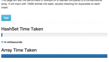 Javascript Hashset screenshot