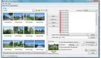 FastStone Photo Resizer screenshot