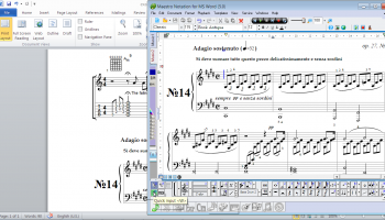 MagicScore Notation For MS Word screenshot