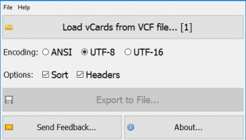 VOVSOFT - VCF Editor screenshot
