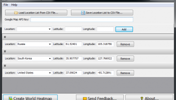 World Heatmap Creator screenshot