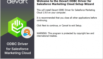 Salesforce MC ODBC Driver by Devart screenshot