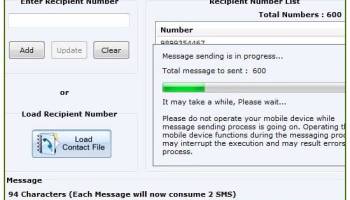 Bulk SMS Android screenshot