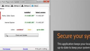 Alternative Flash Player Auto-Updater screenshot